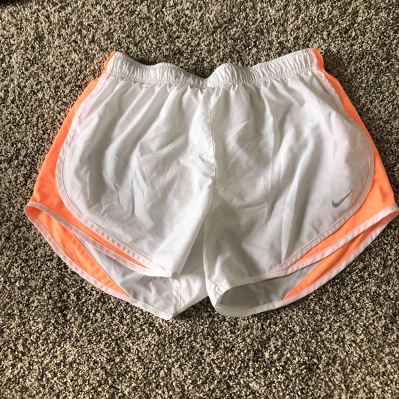 peach nike shorts